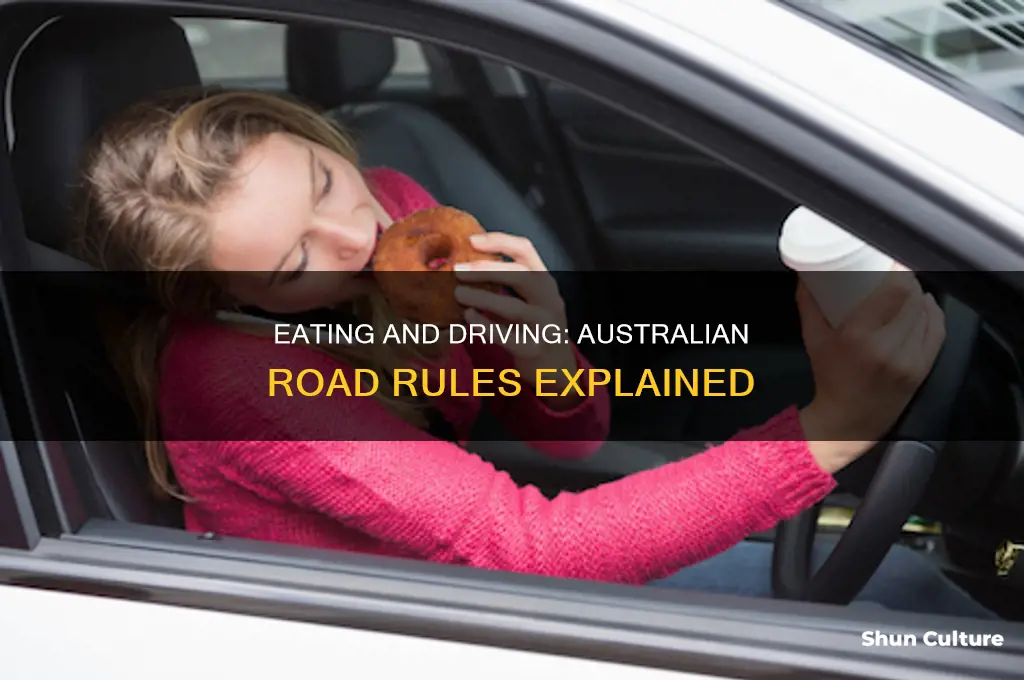 is eating and driving illegal in australia