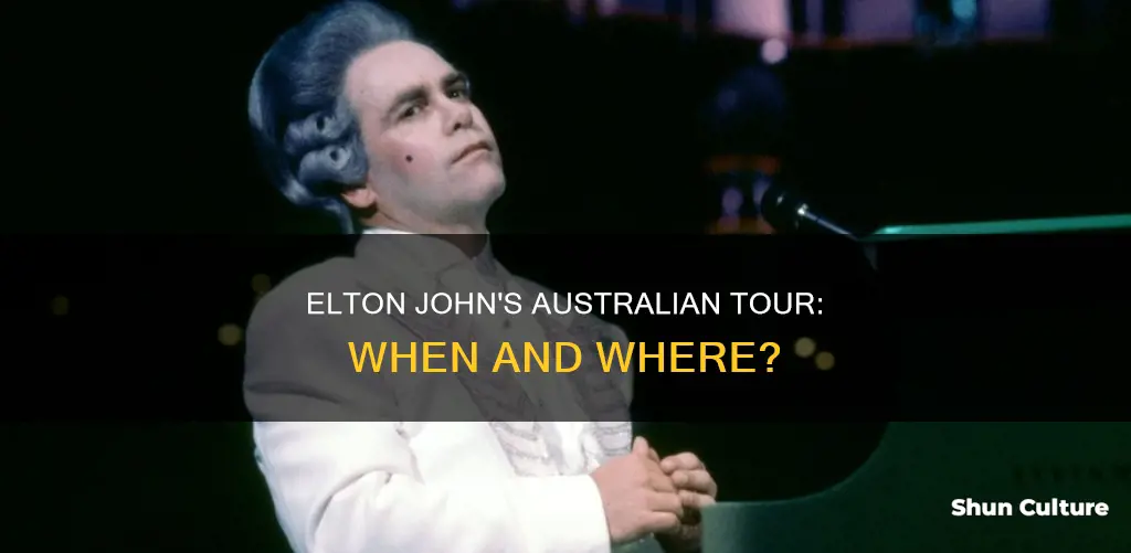 is elton john coming to australia