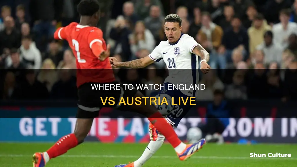 is england vs austria on tv