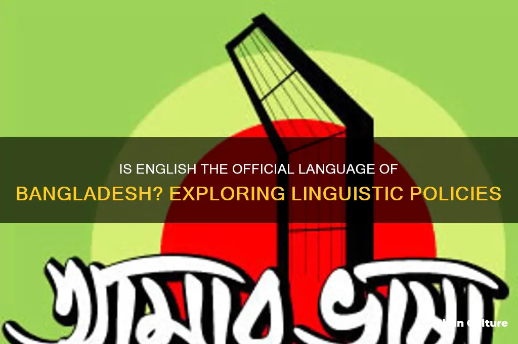 is english official language of bangladesh