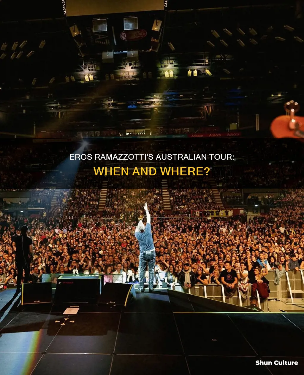 is eros ramazzotti coming to australia