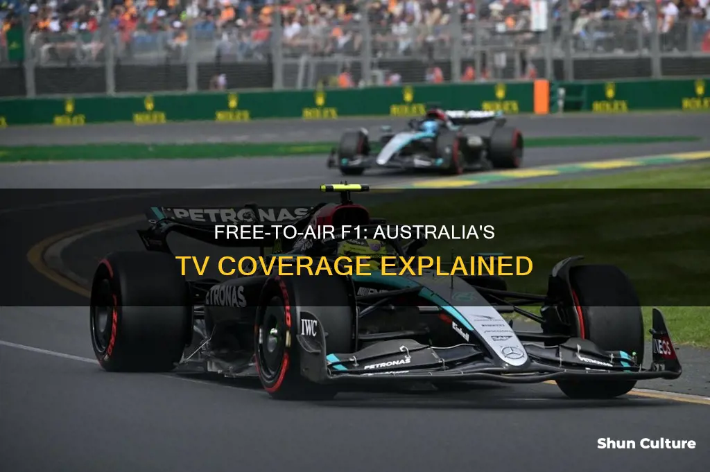 is f1 on free to air tv in australia