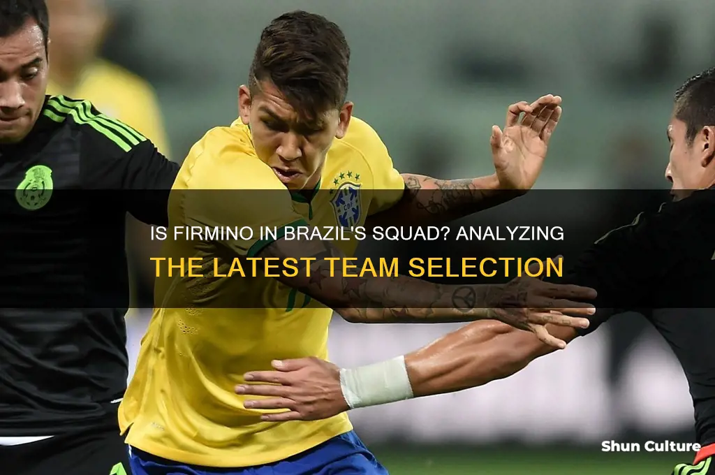is firmino in the brazil squad