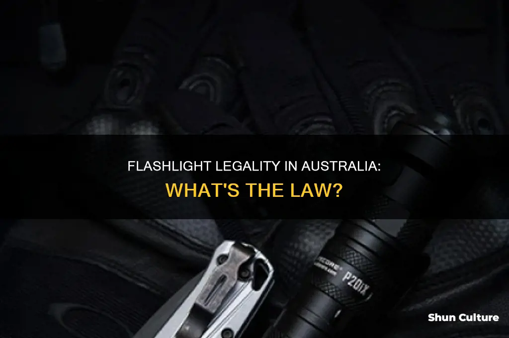 is flashlight illegal in australia