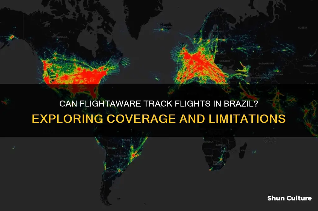 is flightaware able to track in brazil