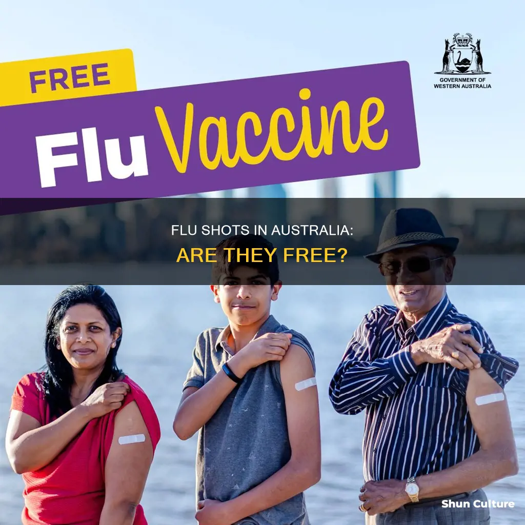 is flu shot free in australia