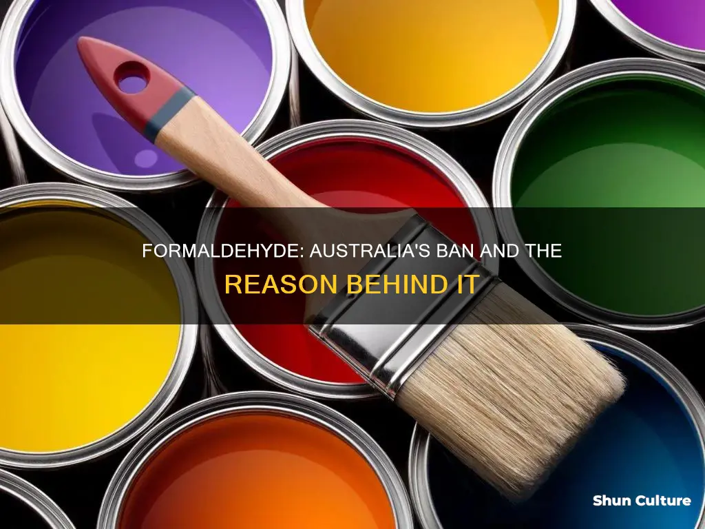 is formaldehyde banned in australia