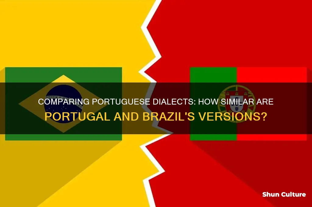 is fportugals and brazil portugise similar