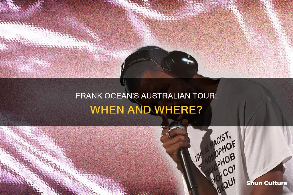 is frank ocean coming to australia