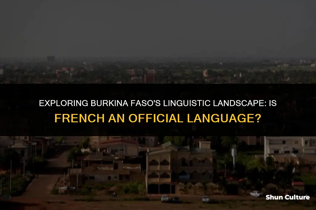 is french an official language in burkina faso