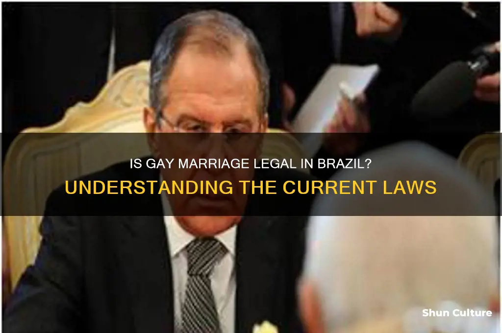 is gay marriage allowed in brazil