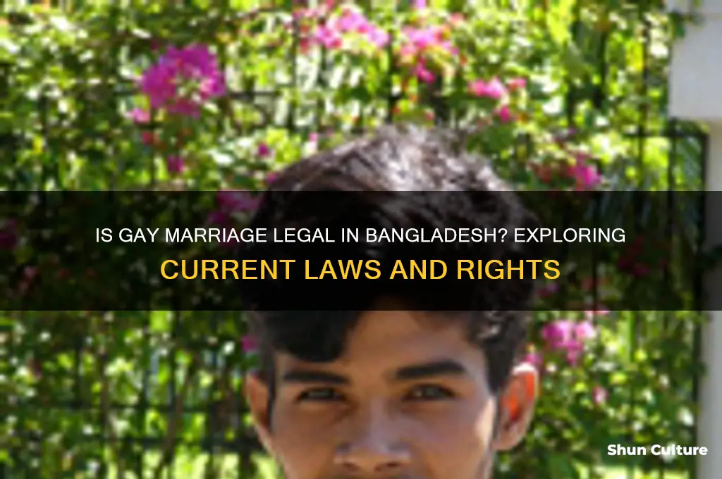 is gay marriage legal in bangladesh