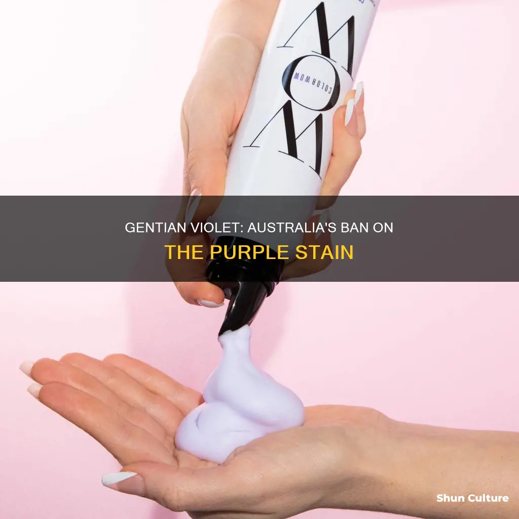 is gentian violet banned in australia