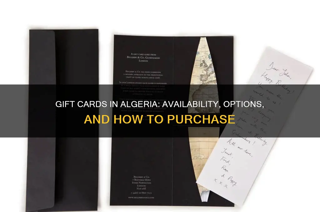 is gift card available in algeria