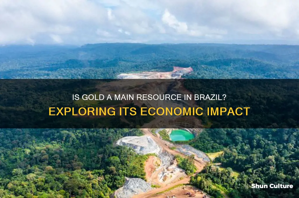 is gold a main resource in brazil