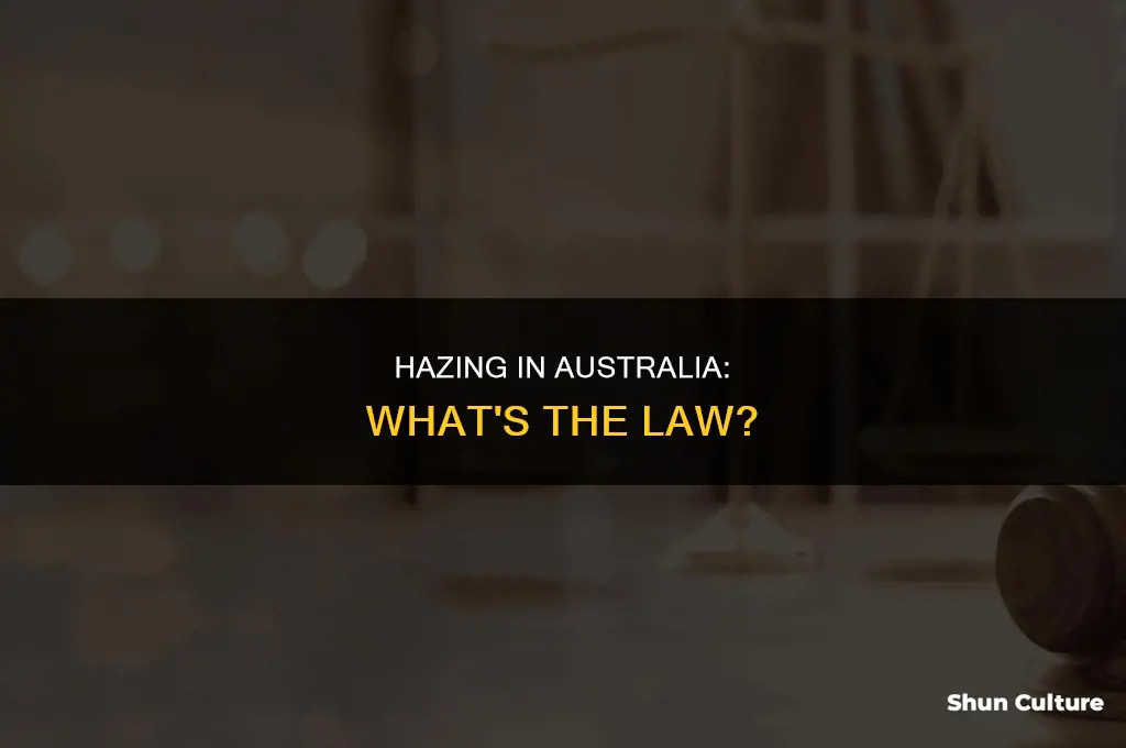 is hazing illegal in australia