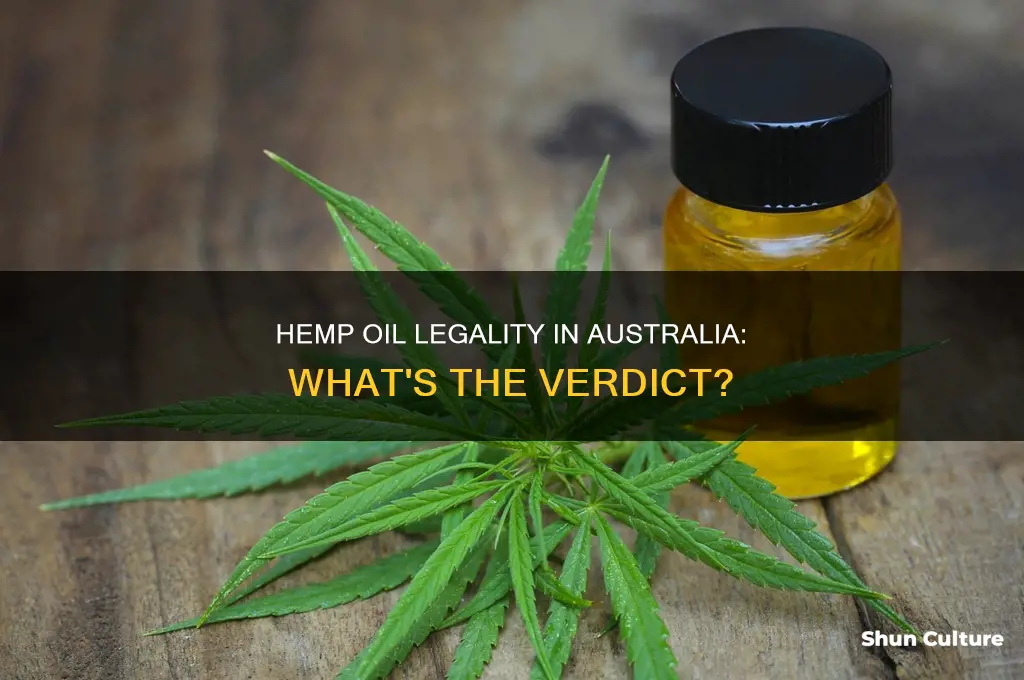 is hemp oil illegal in australia