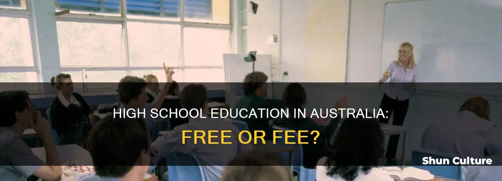 is high school education free in australia