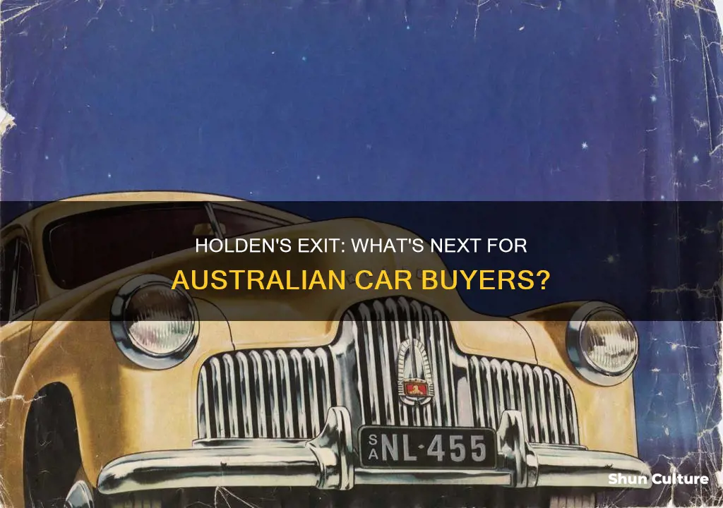 is holden still selling cars in australia