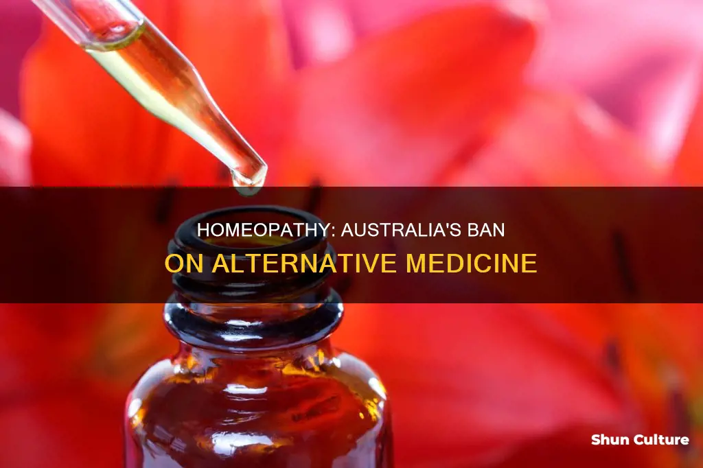 is homeopathy banned in australia