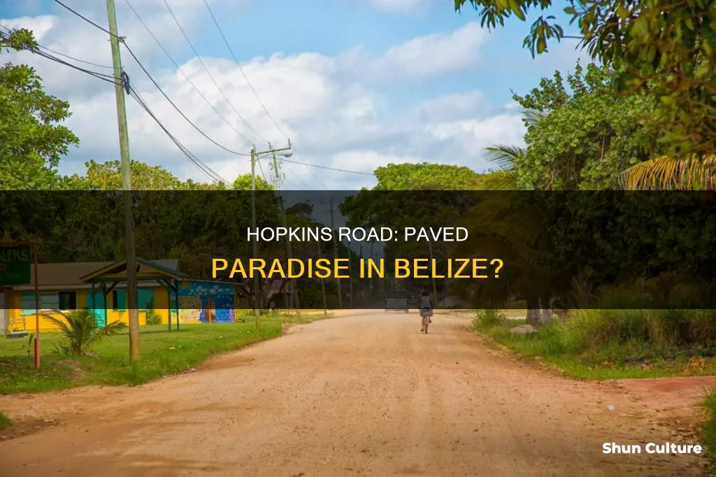 is hopkins rd paved belize