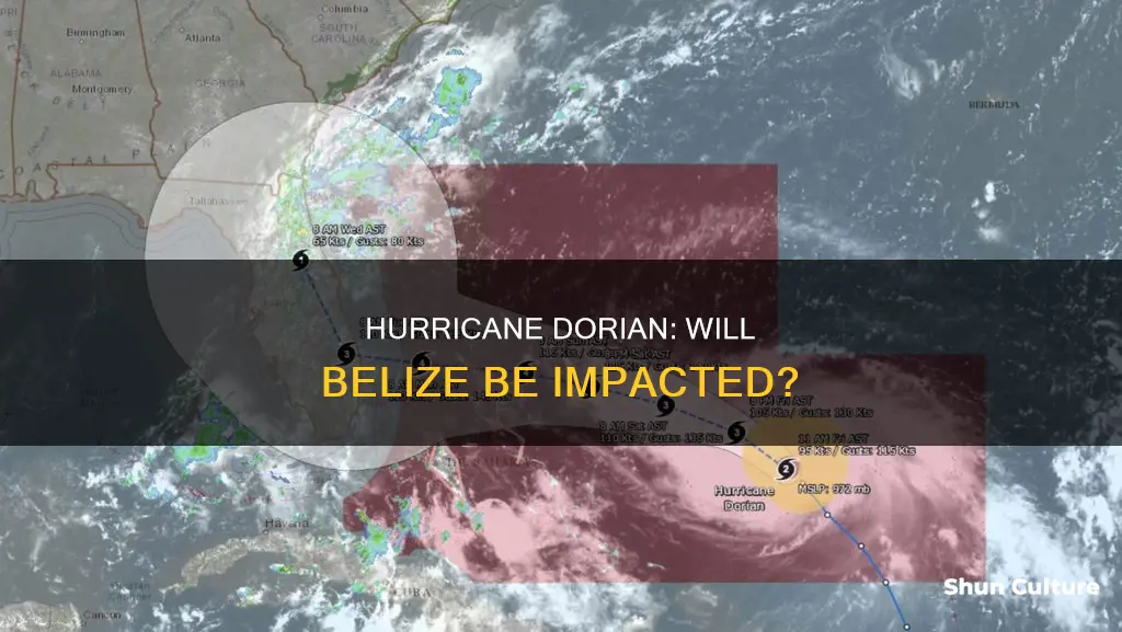 is hurricane dorian going to hit belize