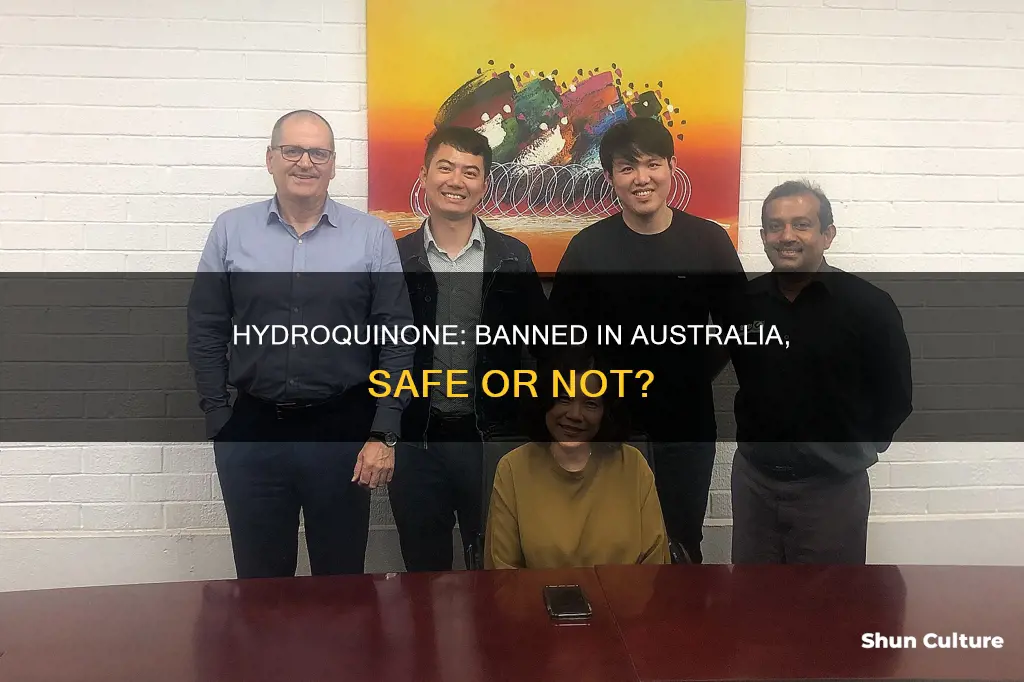 is hydroquinone banned in australia