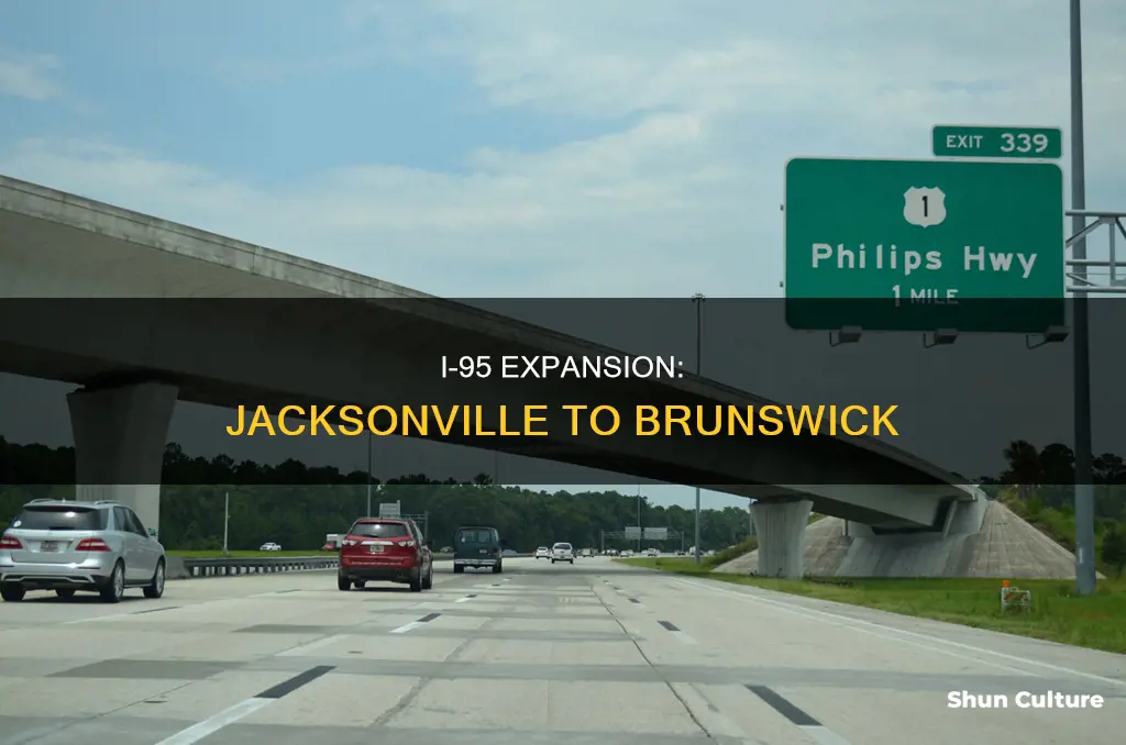 is i-95 jacksonvillfl to brunswick ga 4 lane