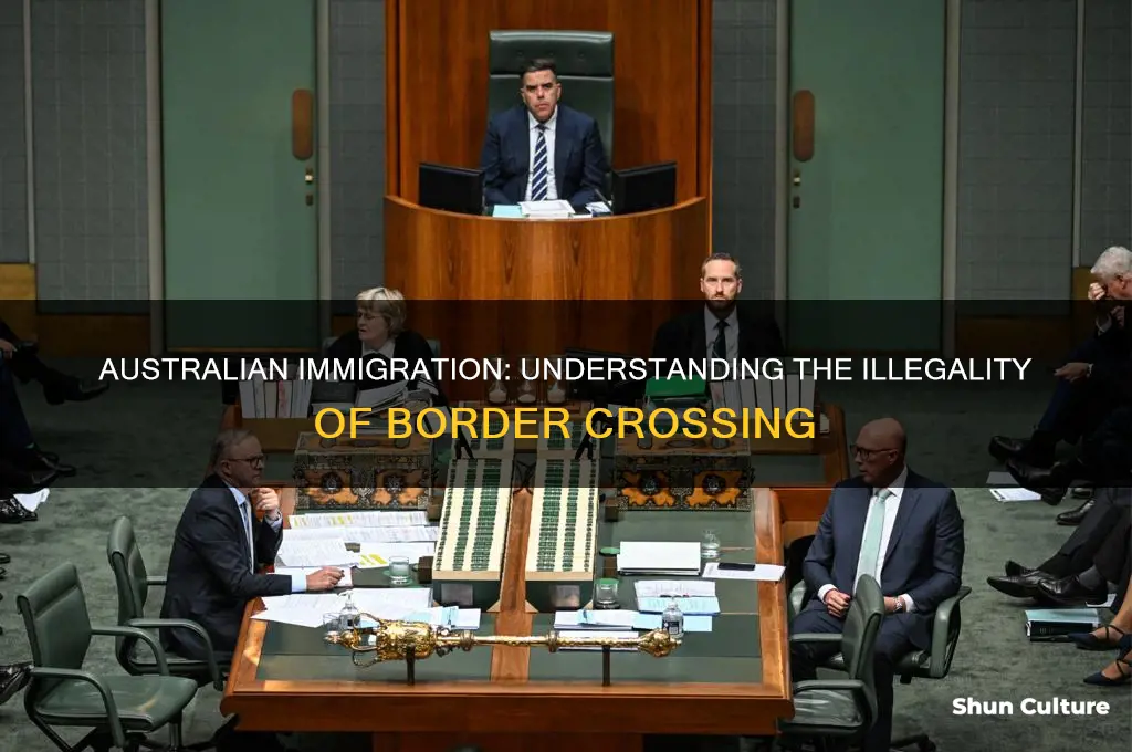 is illegal immigration a crime in australia