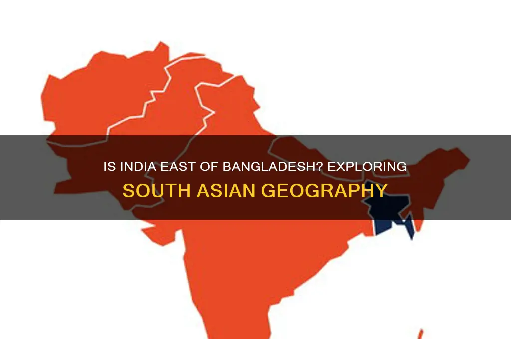 is india to the east of bangladesh
