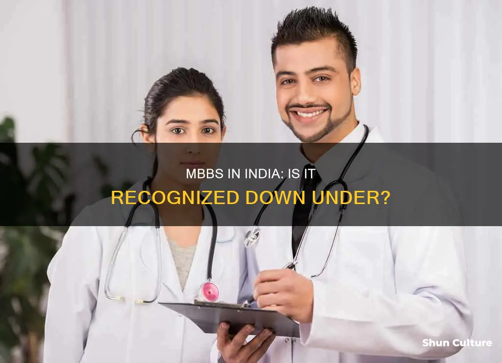 is indian mbbs recognised in australia
