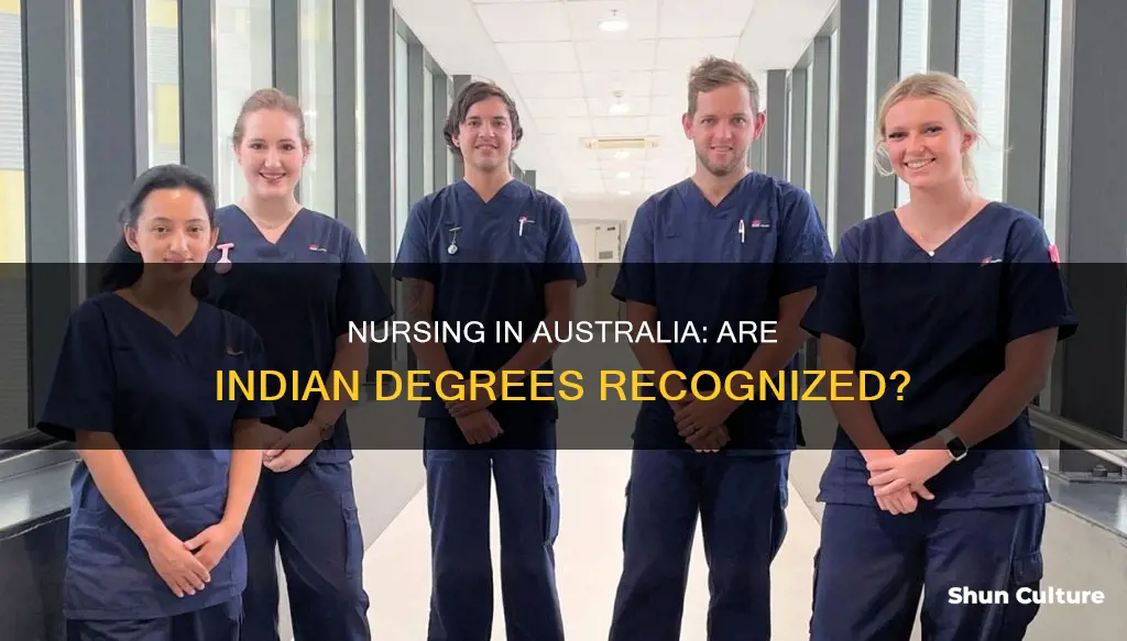 is indian nursing degree valid in australia