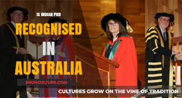 PhD Recognition: India to Australia