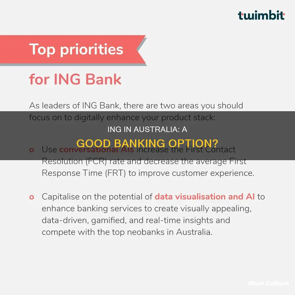 is ing a good bank in australia