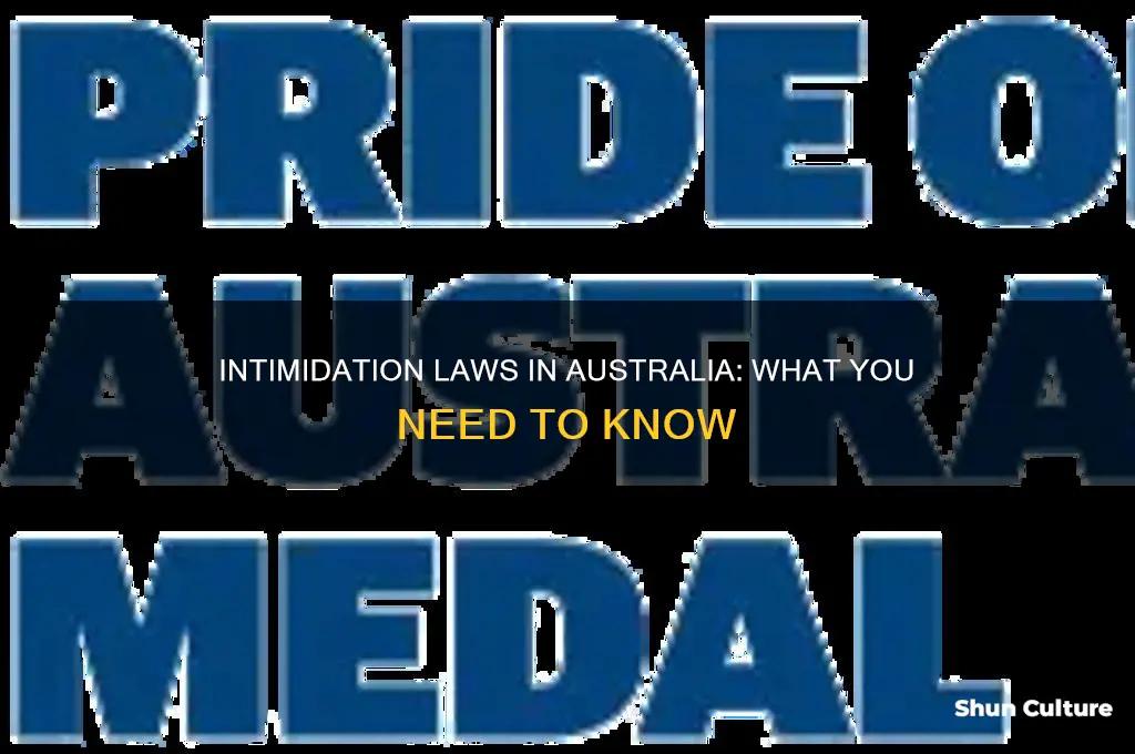 is intimidation illegal in australia