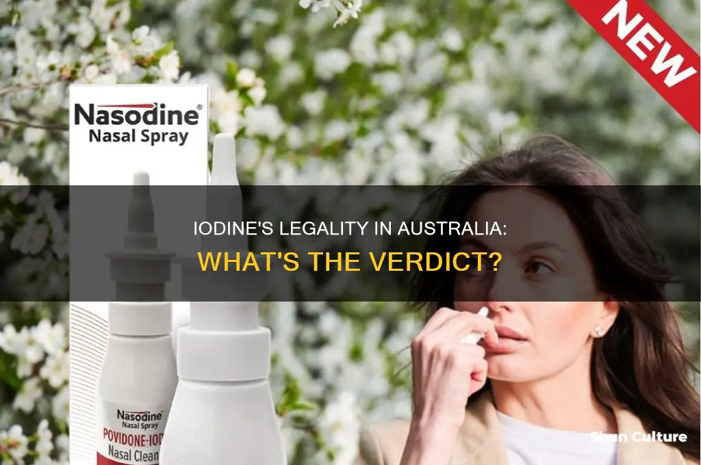 is iodine illegal in australia