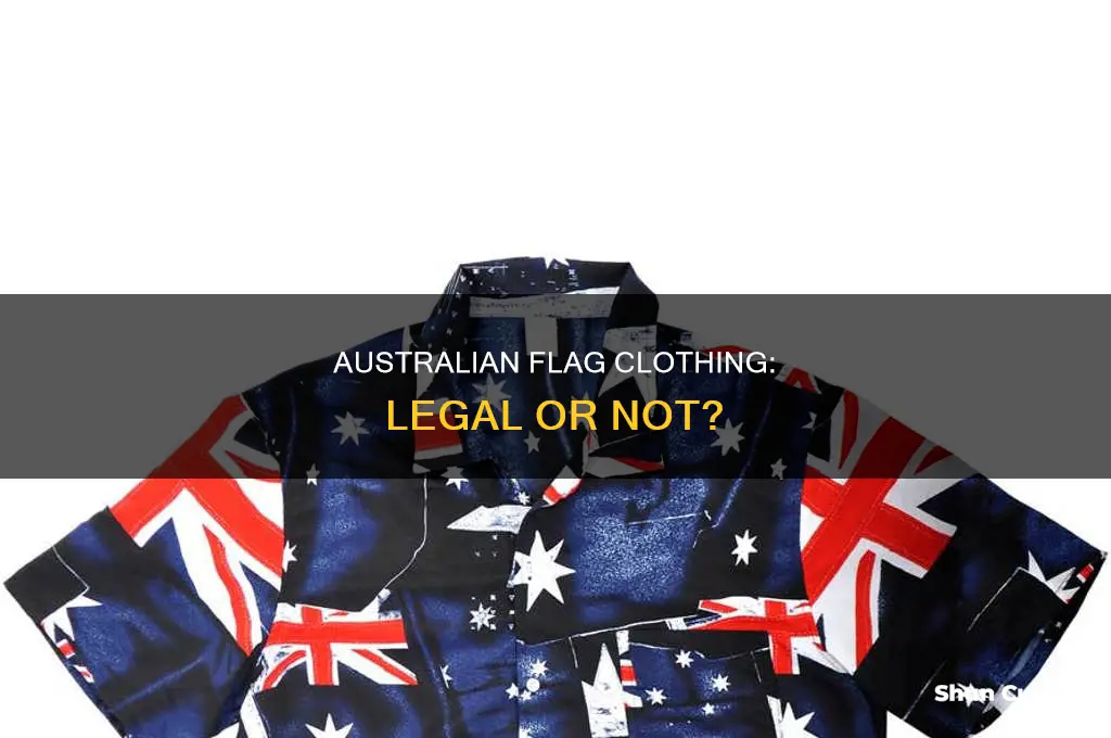 is is illegal to wear the australian flag as clothing