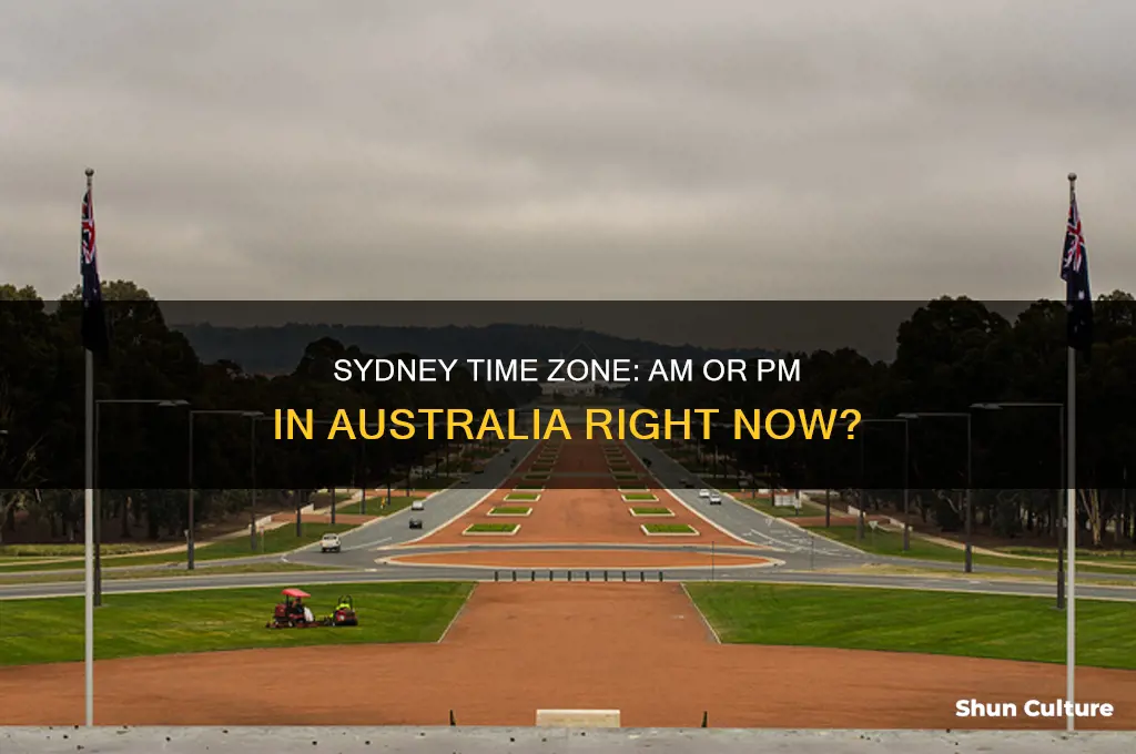 is it am or pm in sydney australia
