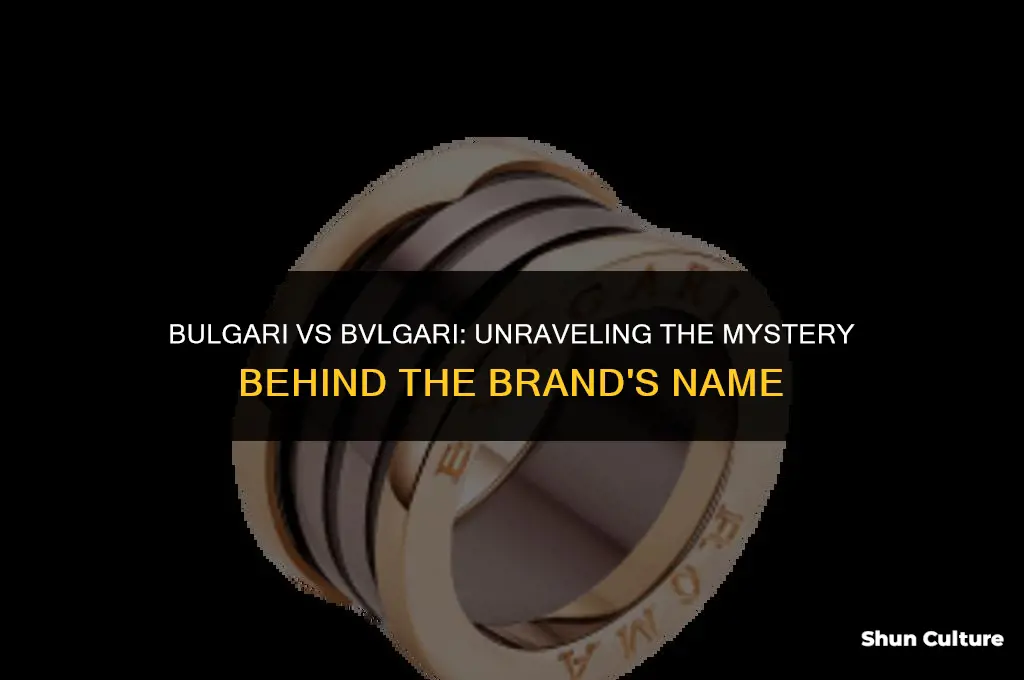 is it bvlgari or bulgari