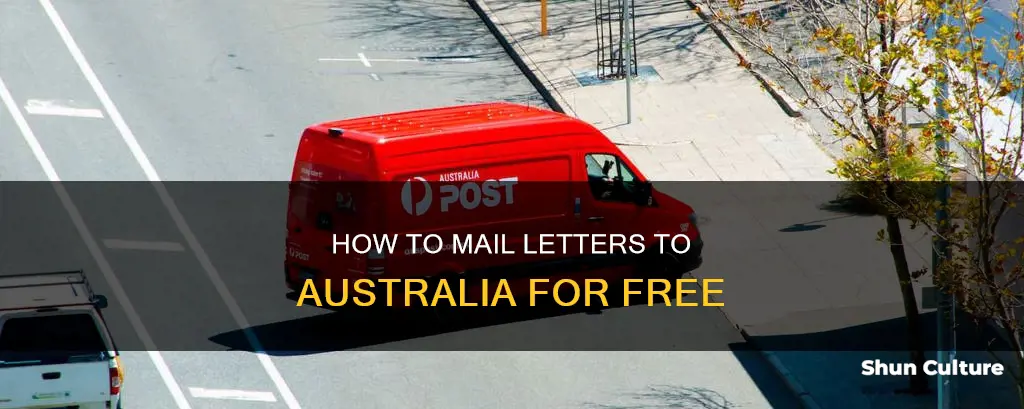 is it free to mail letter to australia from ca