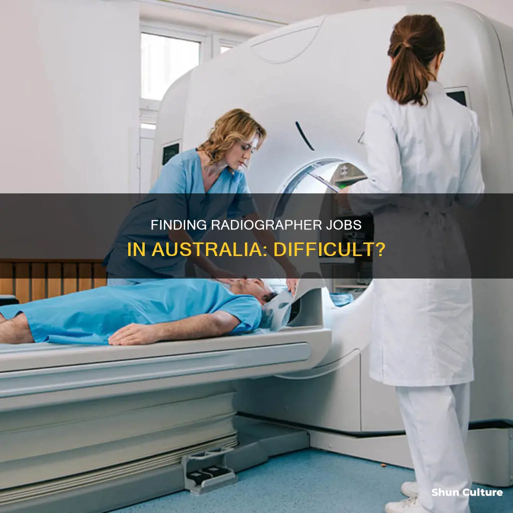 is it hard to find pdy radiographer australia