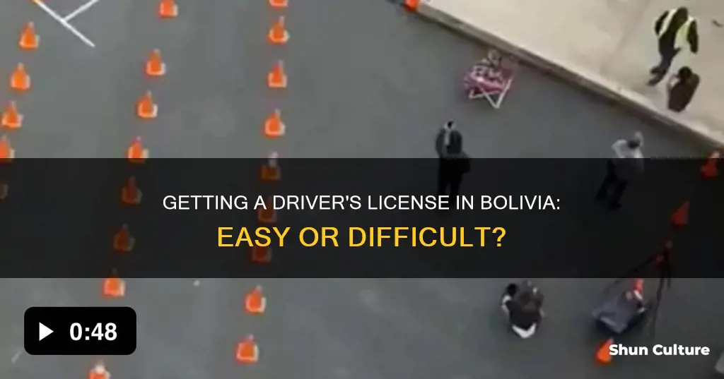 is it hard to get a drivers lisence in bolivia