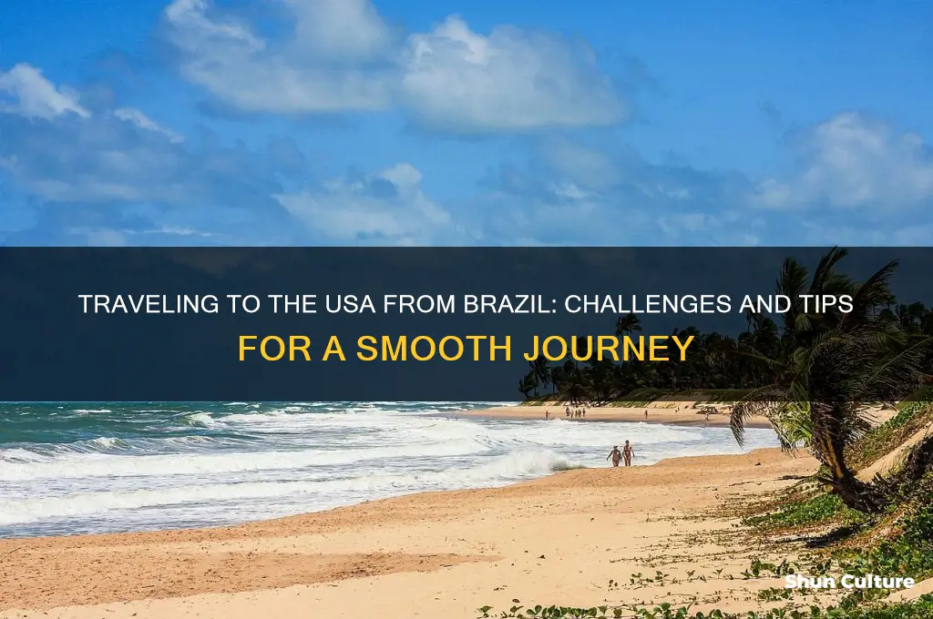 is it hard to get to the usa from brazil
