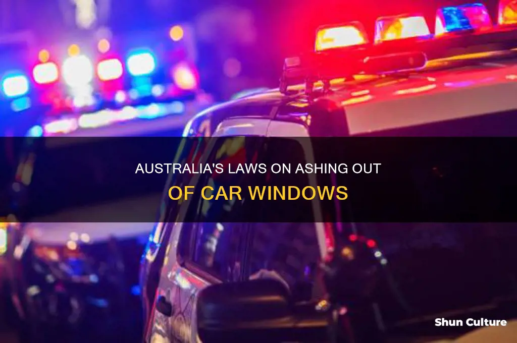 is it illegal to ash out the window in australia