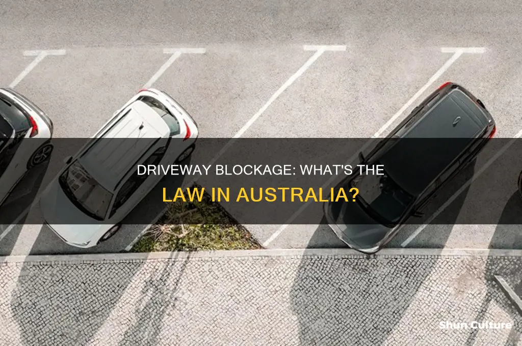 is it illegal to block a driveway australia