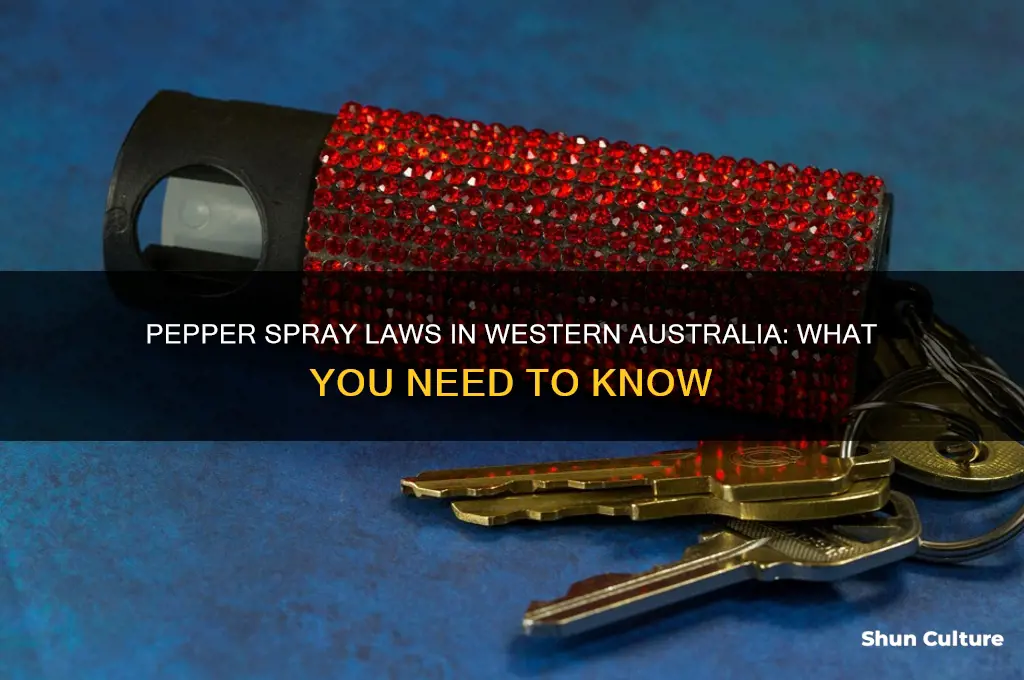 is it illegal to carry pepper spray in western australia