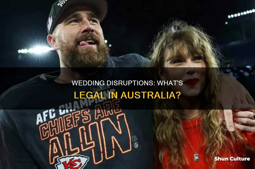 is it illegal to disrupt a wedding in australia