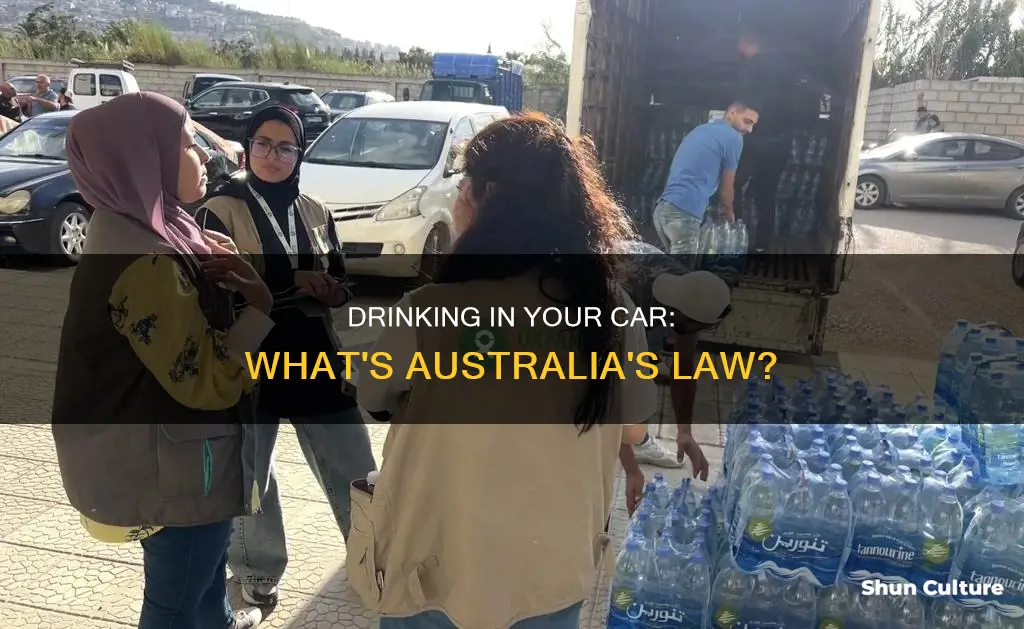 is it illegal to drink in a car australia