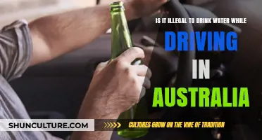 Stay hydrated, but is it legal to drink water while driving?
