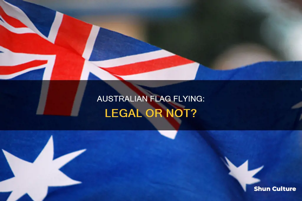 is it illegal to fly the australian flag